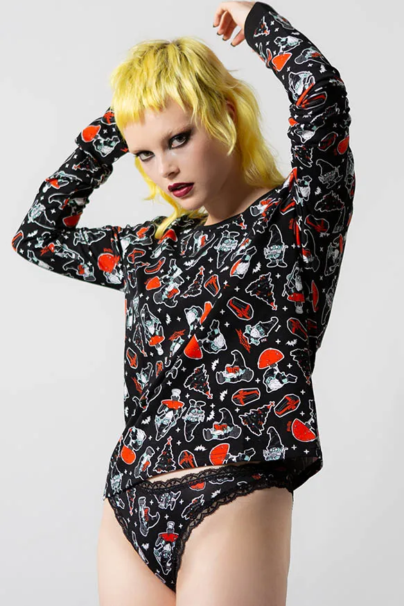 Gnomies Long Sleeve Top sold by Killstar product image thumbnail 2