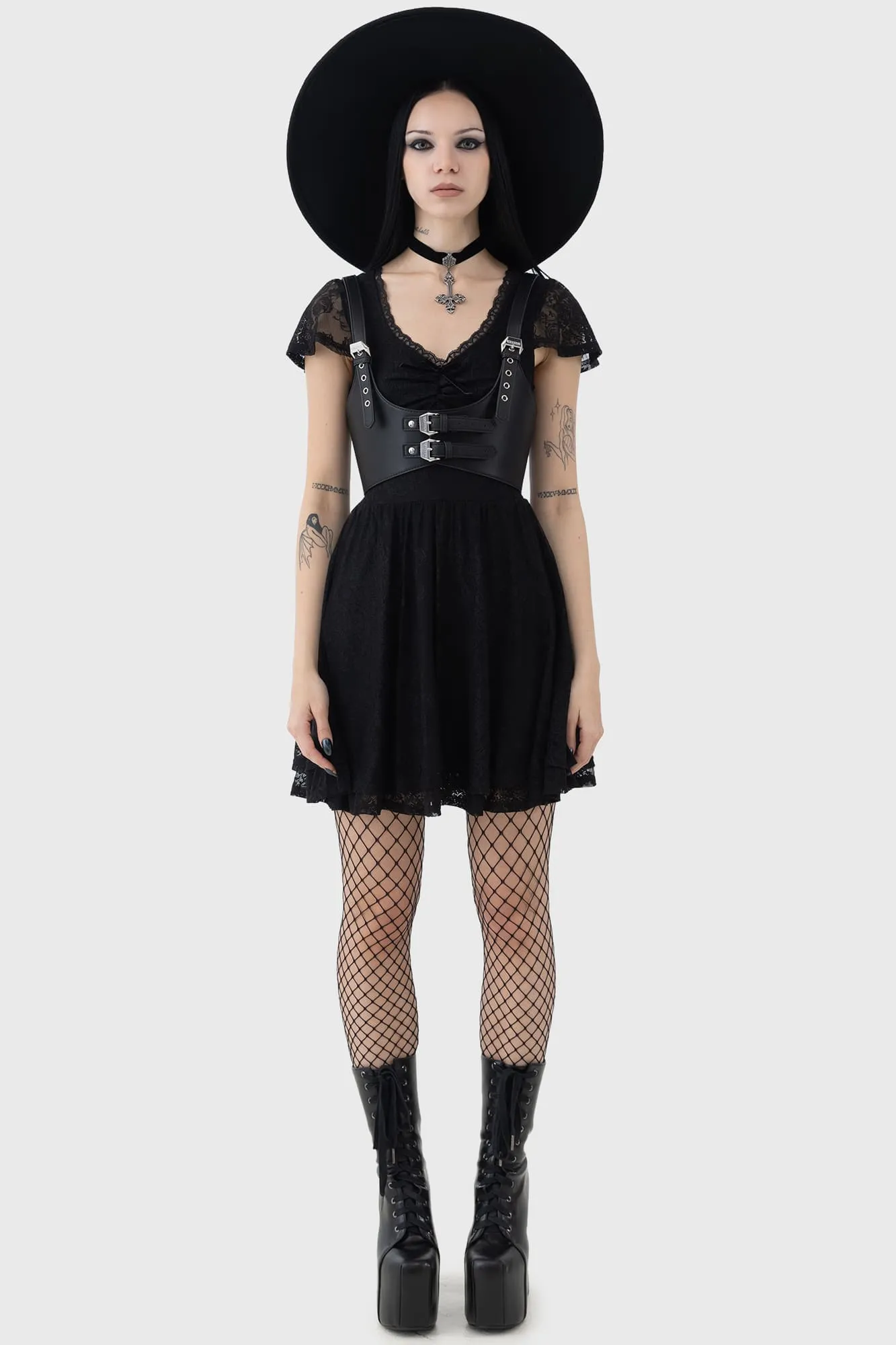 Necroix Mini Dress sold by Killstar product image thumbnail 3