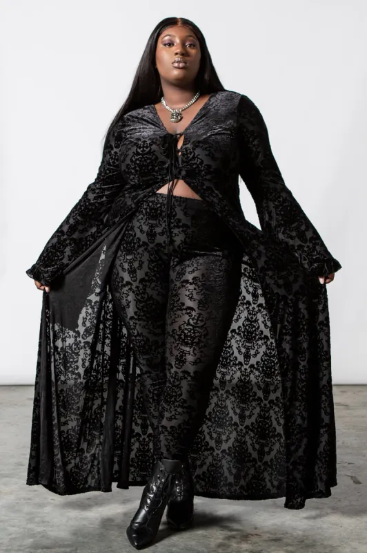 Inferno Velvet Duster [PLUS] sold by Killstar