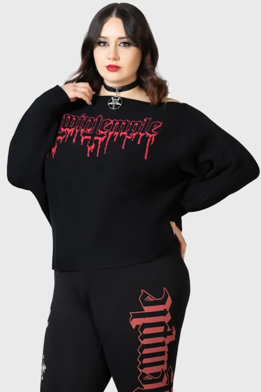 Babalon Knit Sweater [PLUS] sold by Killstar