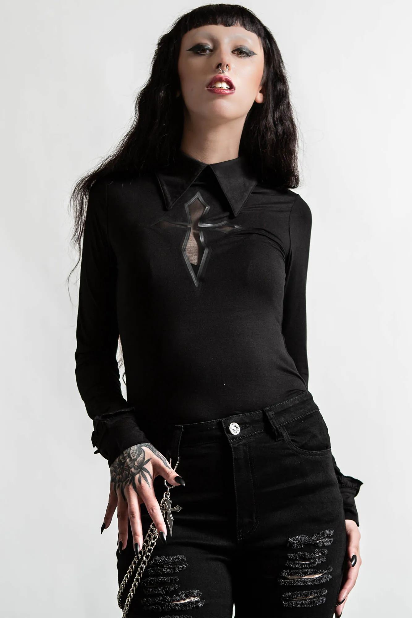 Morissa Long Sleeve Top - Resurrect sold by Killstar