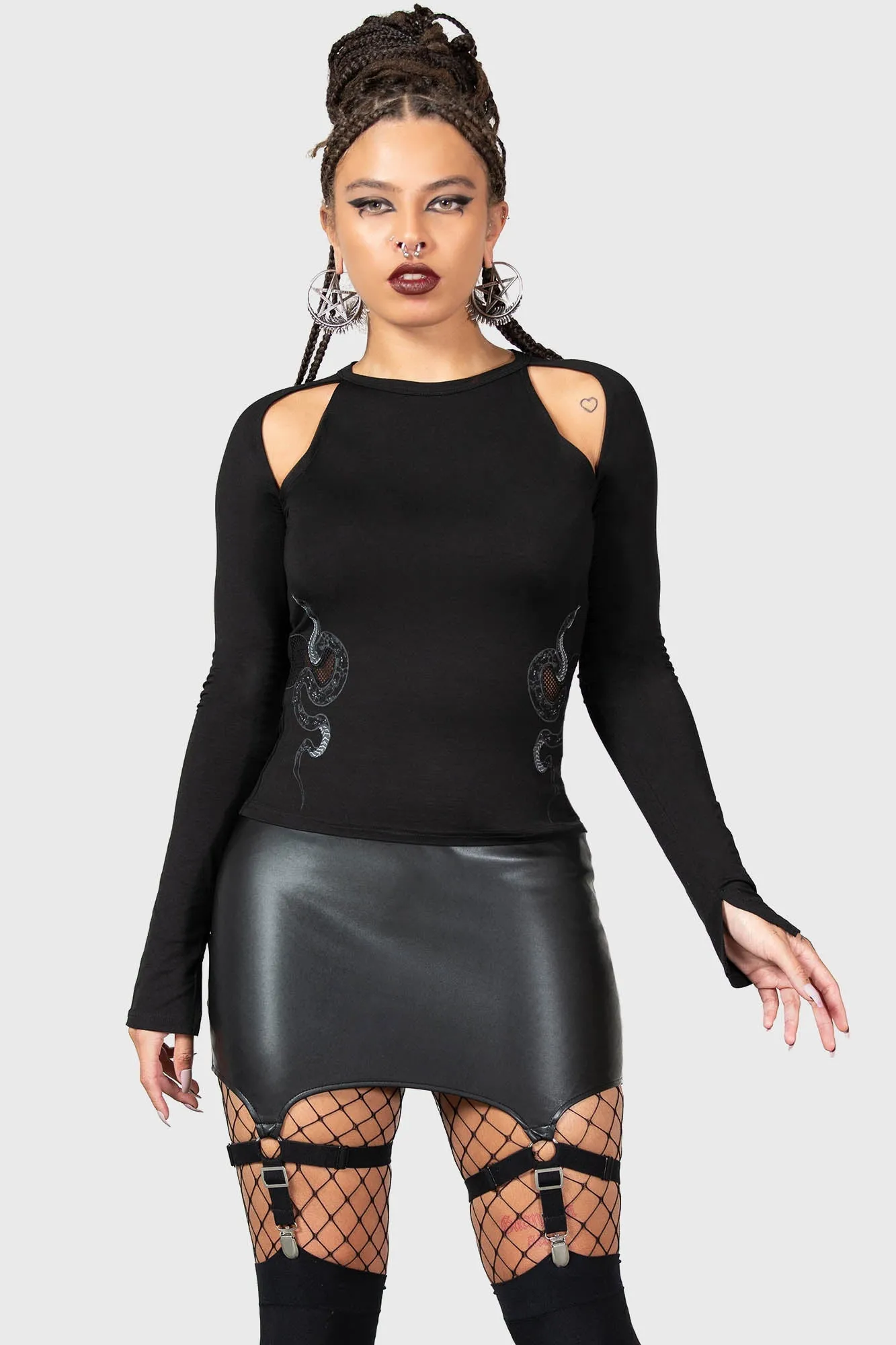 Femme Fangs Top sold by Killstar product image thumbnail 4