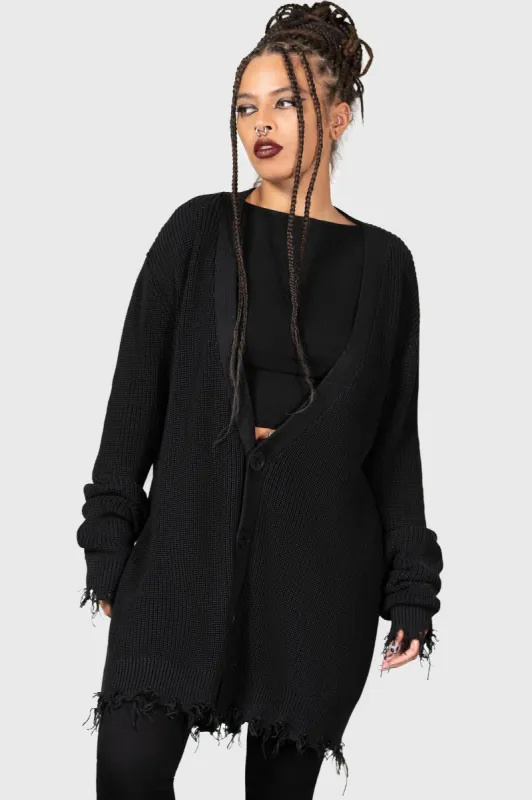 The Antisocials Cardigan sold by Killstar