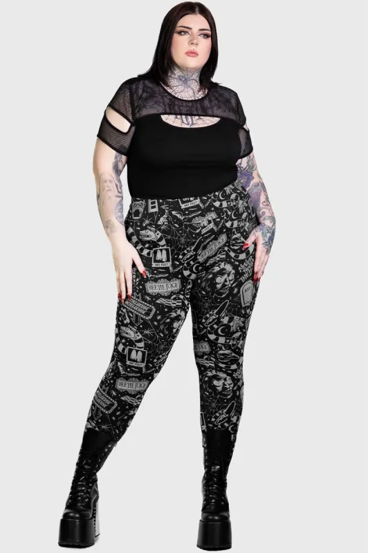 Never Trust The Living Leggings [PLUS] sold by Killstar