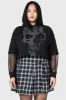 Chilled Bone Crop Hoodie [PLUS] sold by Killstar