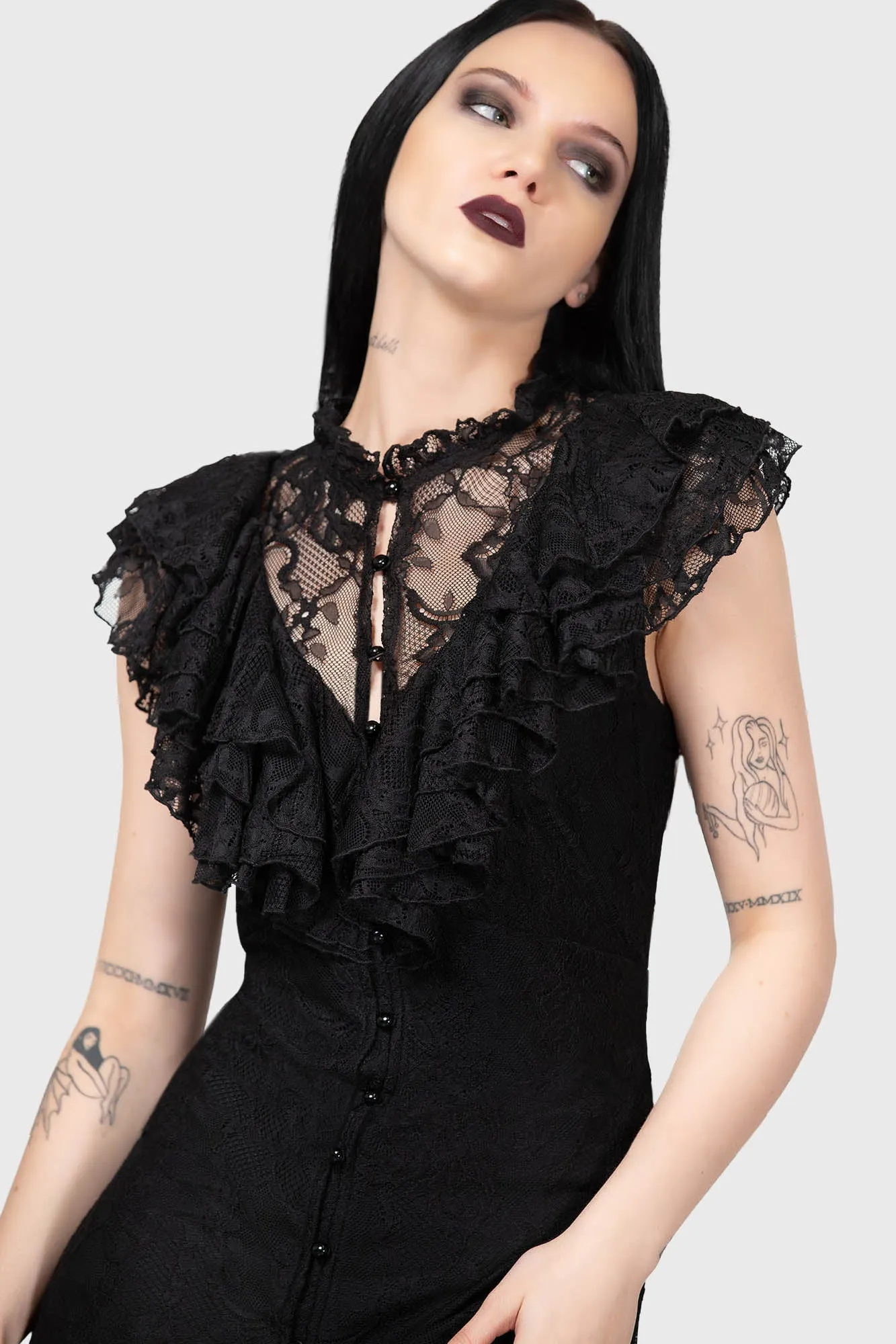 Vampire's Ball Maxi Dress sold by Killstar product image thumbnail 4