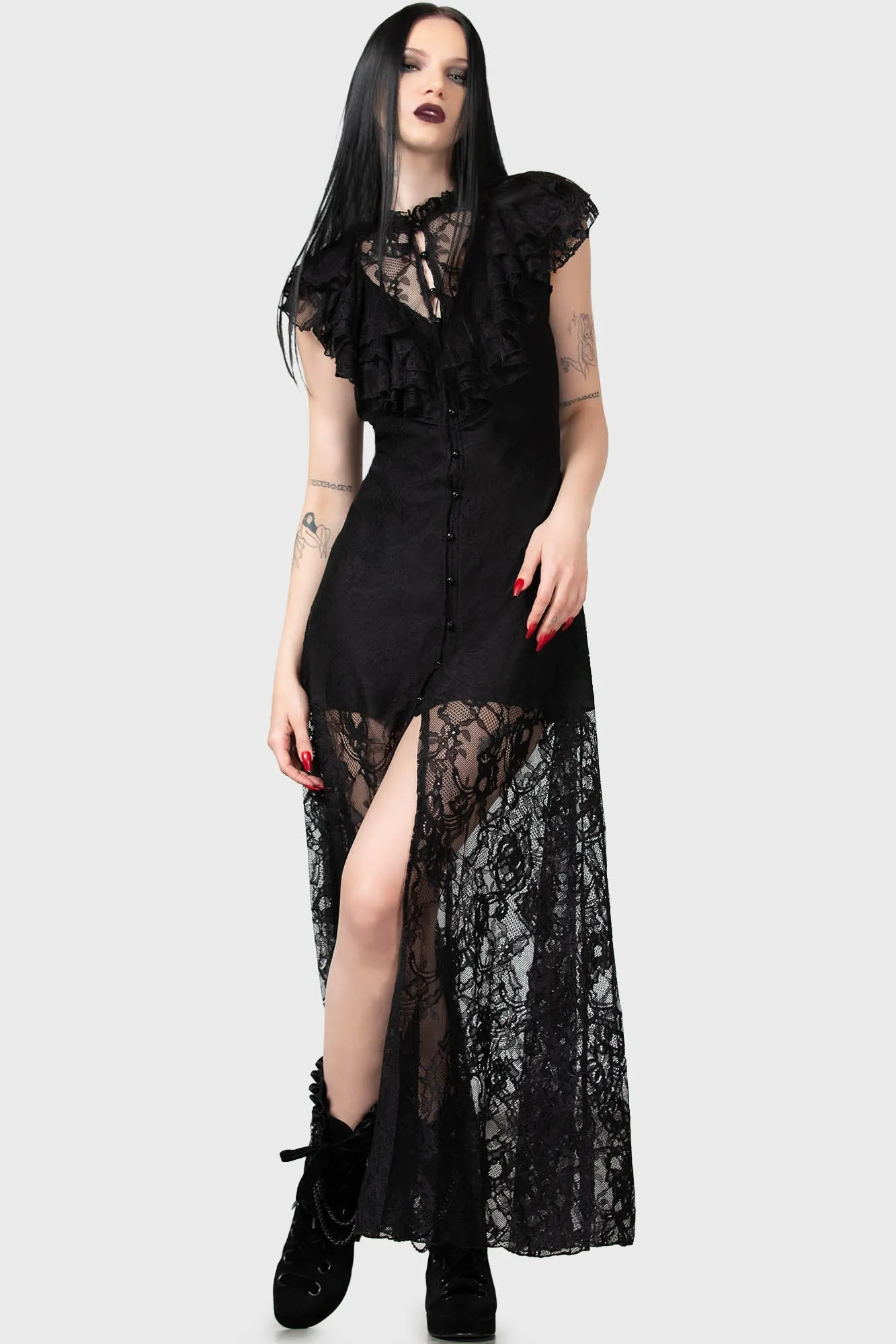 Vampire's Ball Maxi Dress sold by Killstar product image thumbnail 2