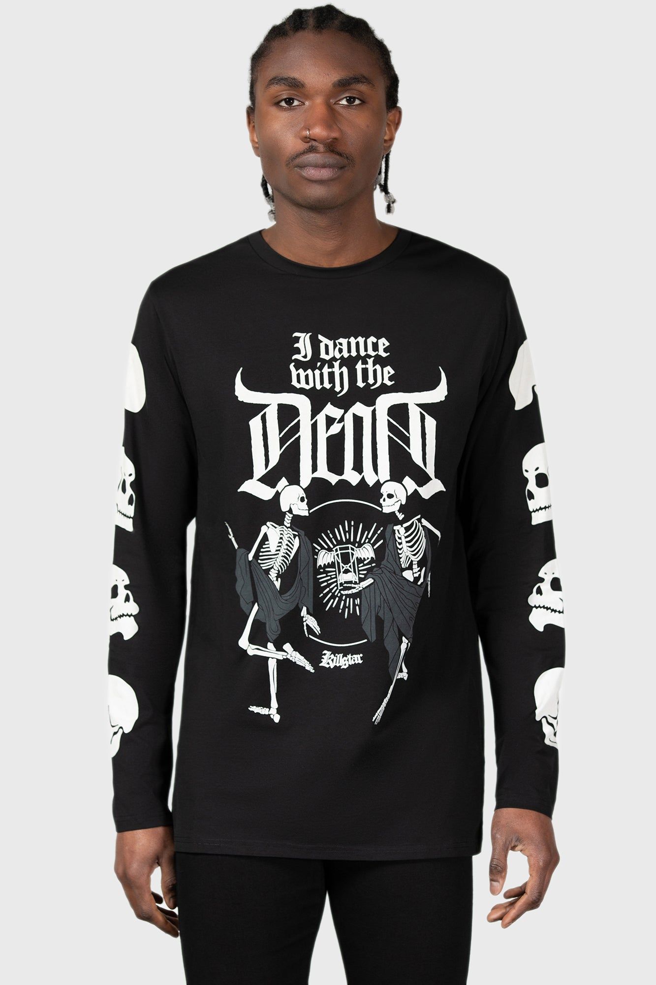 Deathdanse Long Sleeve Top Resurrect sold by Killstar product image thumbnail 3