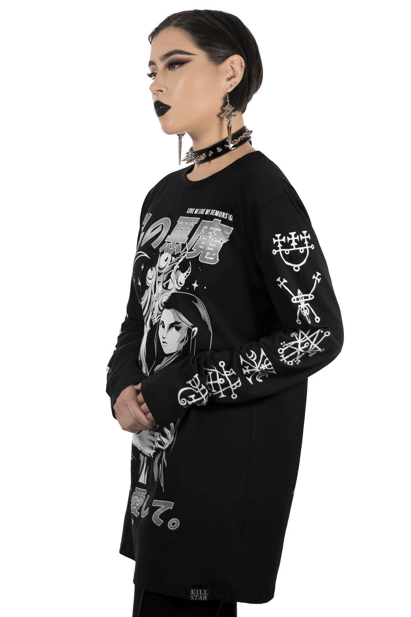 Demon Lover Long Sleeve Top Resurrect sold by Killstar product image thumbnail 3