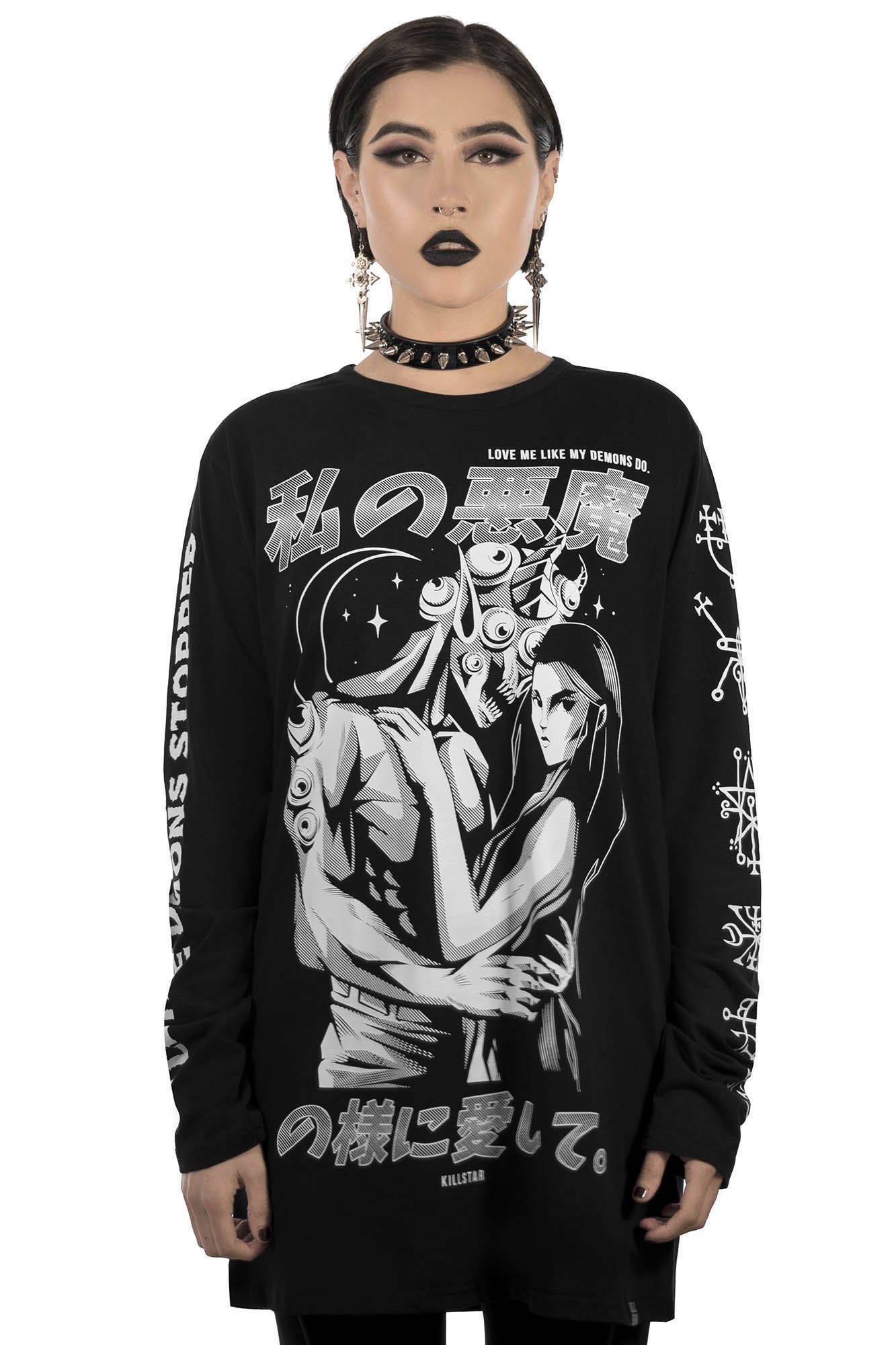 Demon Lover Long Sleeve Top Resurrect sold by Killstar