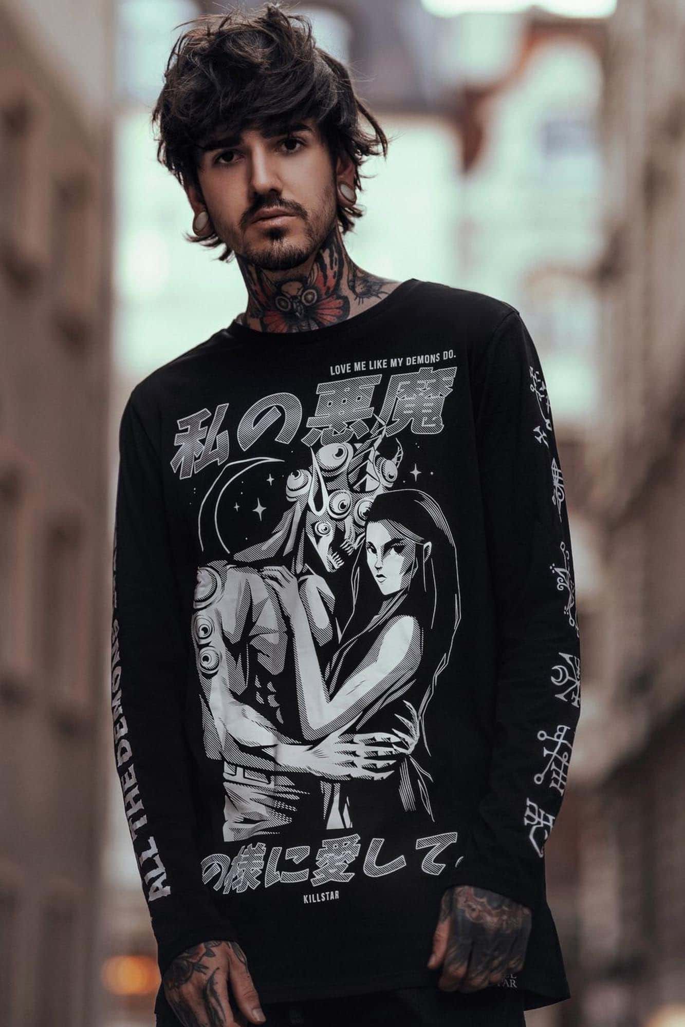 Demon Lover Long Sleeve Top Resurrect sold by Killstar product image thumbnail 2