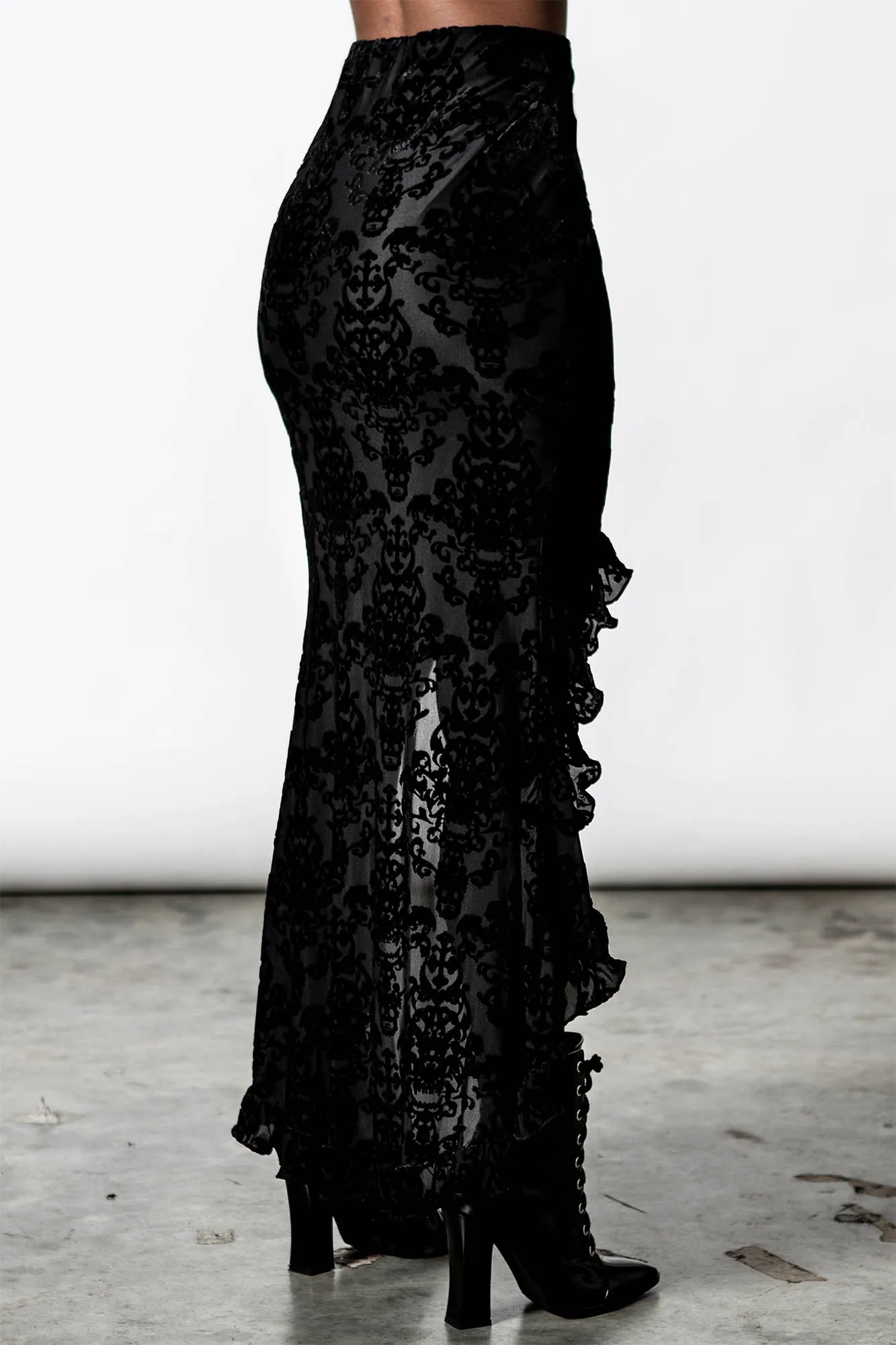 Para Bellum Maxi Skirt sold by Killstar product image thumbnail 4