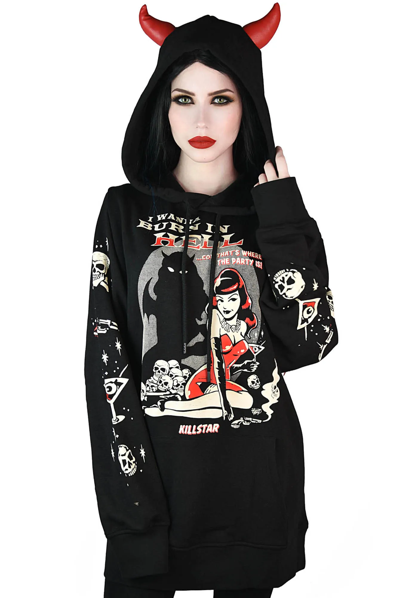 She Devil Hoodie sold by Killstar product image thumbnail 5
