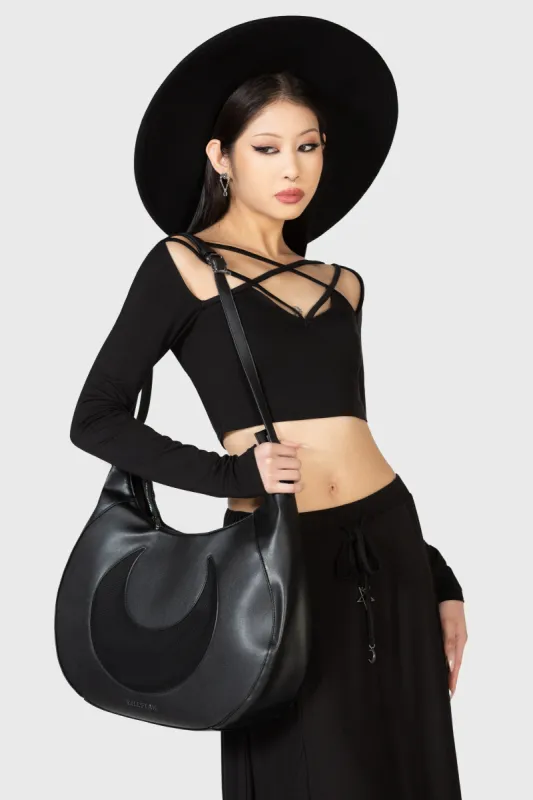 Moonlit Burial Slouch Handbag sold by Killstar