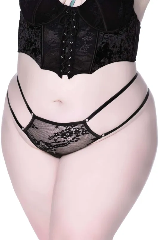 Fang Lace Panty [PLUS] sold by Killstar