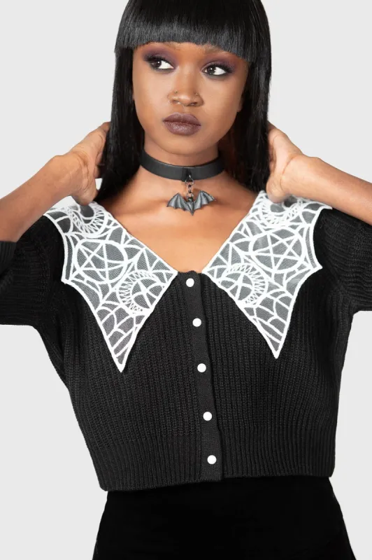 Clarita Chlo Cardigan sold by Killstar