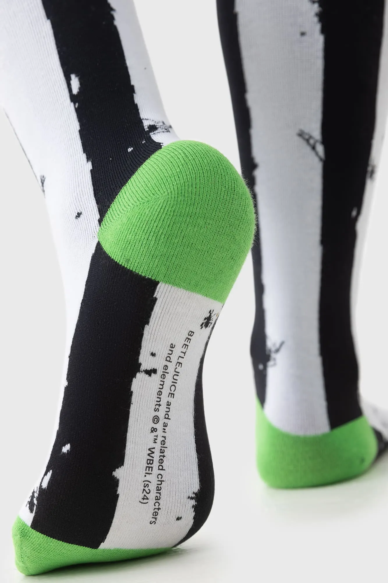 Distressed Stripe Knee High Socks sold by Killstar product image thumbnail 4