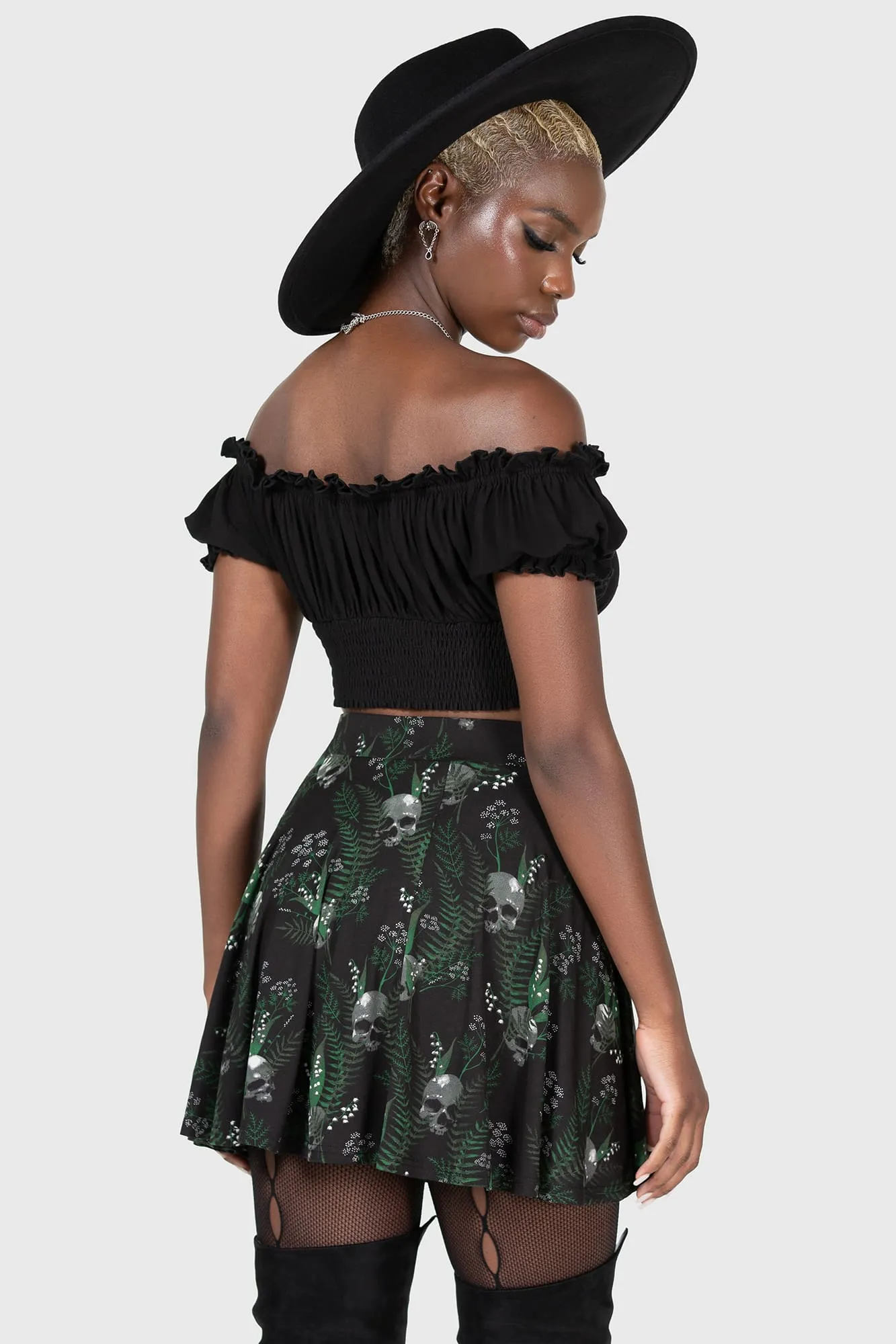 Fallen Fleurs Skirt sold by Killstar product image thumbnail 4