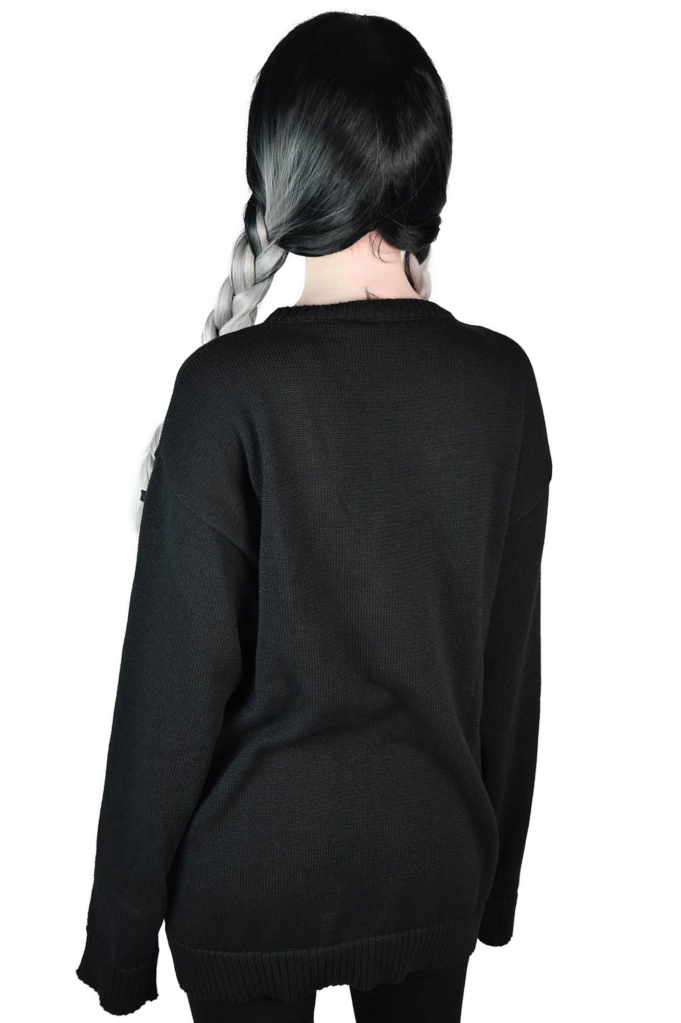 College Goth Knit Sweater sold by Killstar product image thumbnail 2