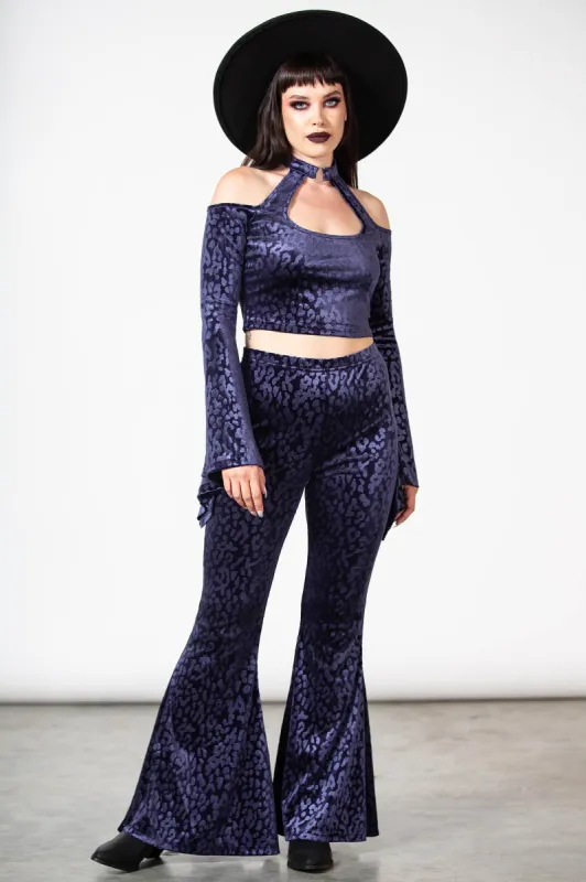 Ferine Bell Bottoms [PLUM] sold by Killstar