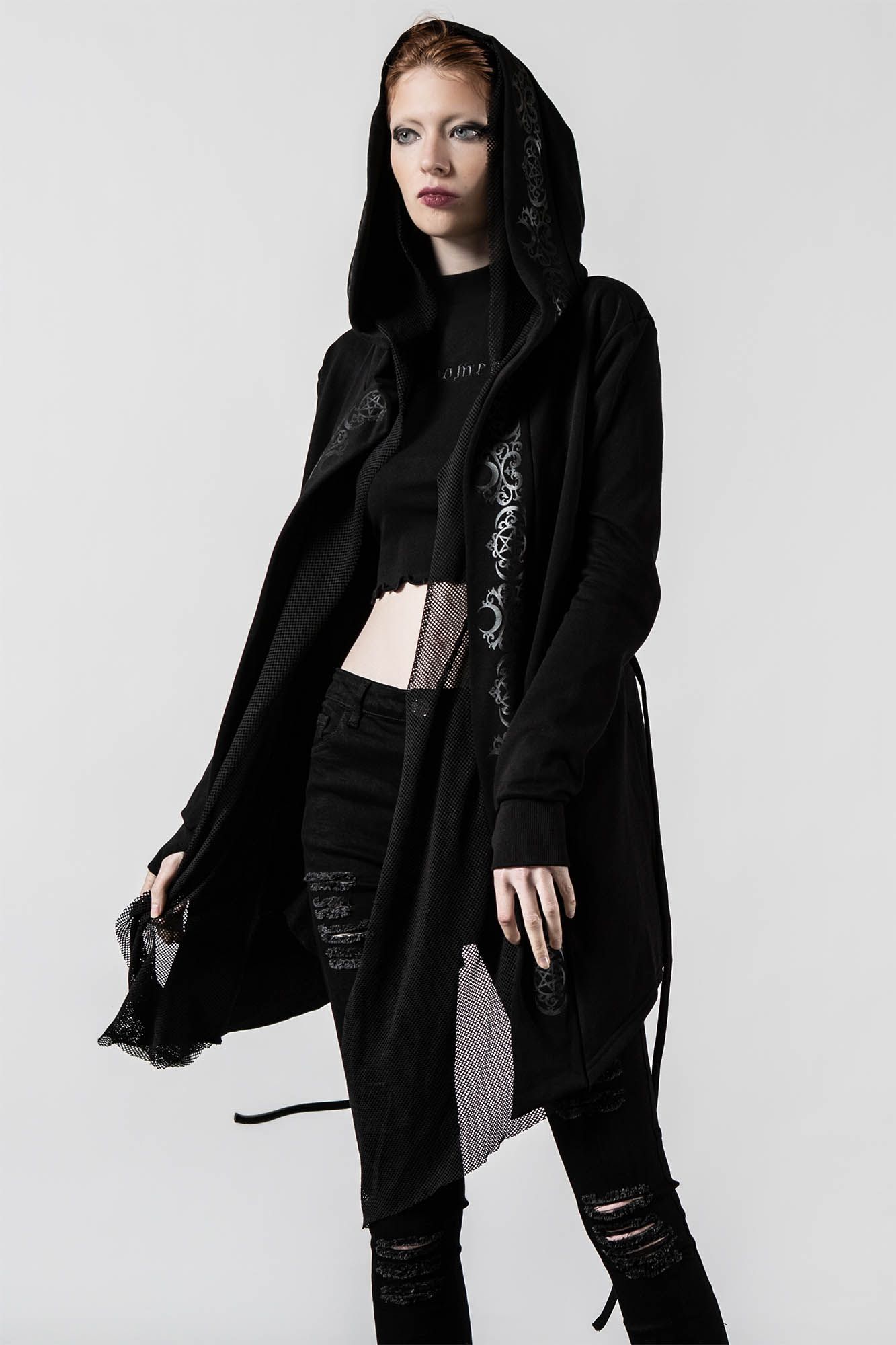 Ruination Hooded Cardigan sold by Killstar product image thumbnail 2