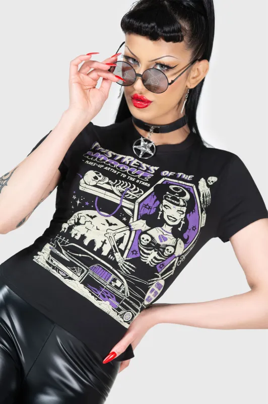 Mistress Of The Morgure Fitted Tee sold by Killstar