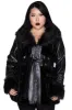 Krystina Faux-Fur Coat [PLUS] - Resurrect sold by Killstar