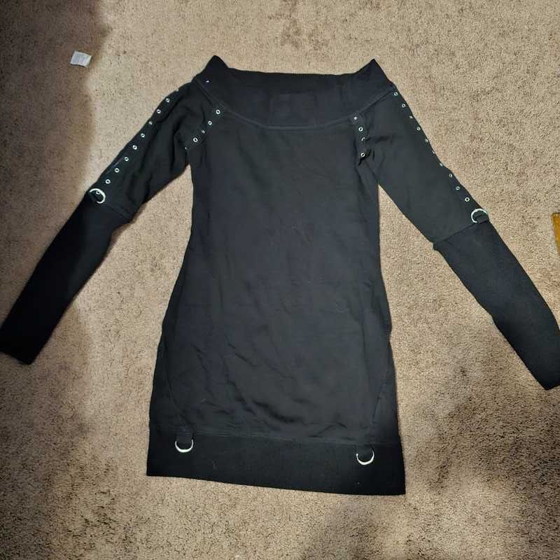 Wicked Riffs Sweater Dress Resurrect sold by Killstar product image thumbnail 4