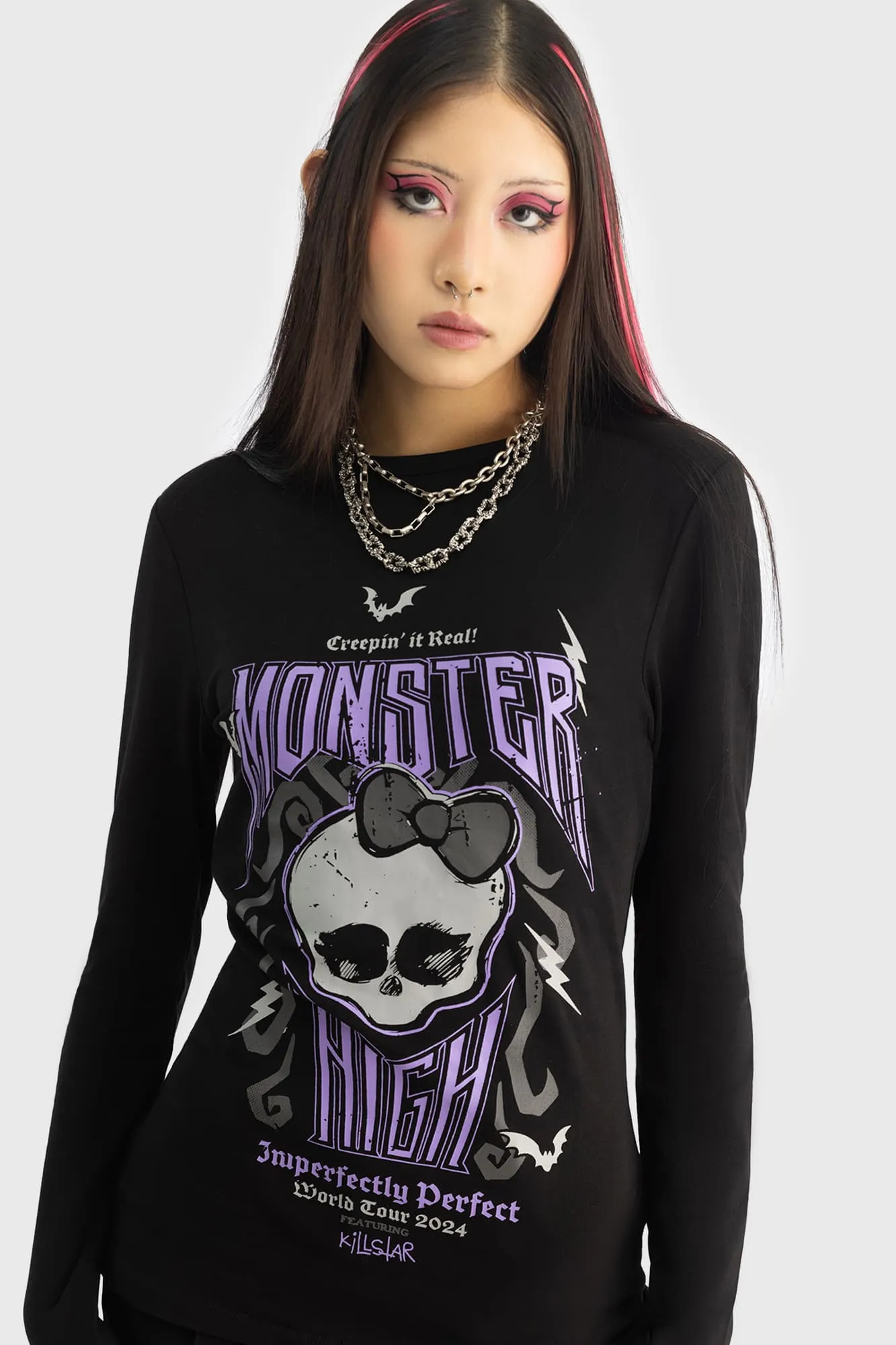 World Ghoul Tour Long Sleeved Tshirt sold by Killstar product image thumbnail 3