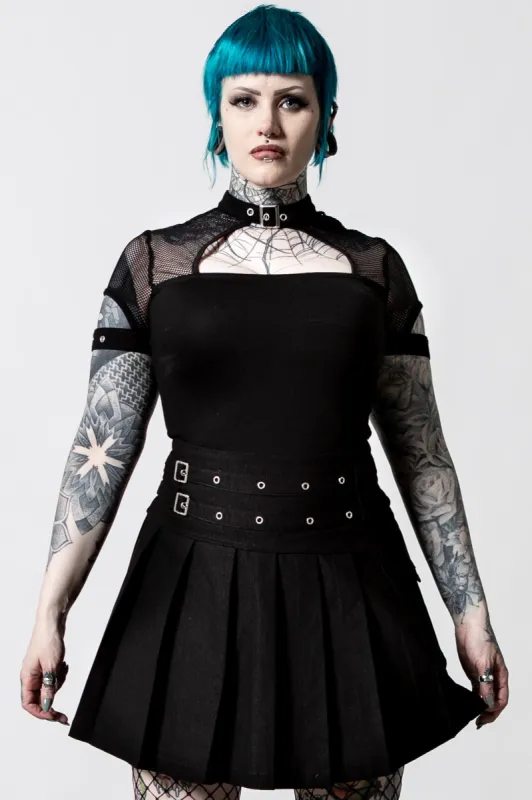 Parish Mesh Top Resurrect sold by Killstar