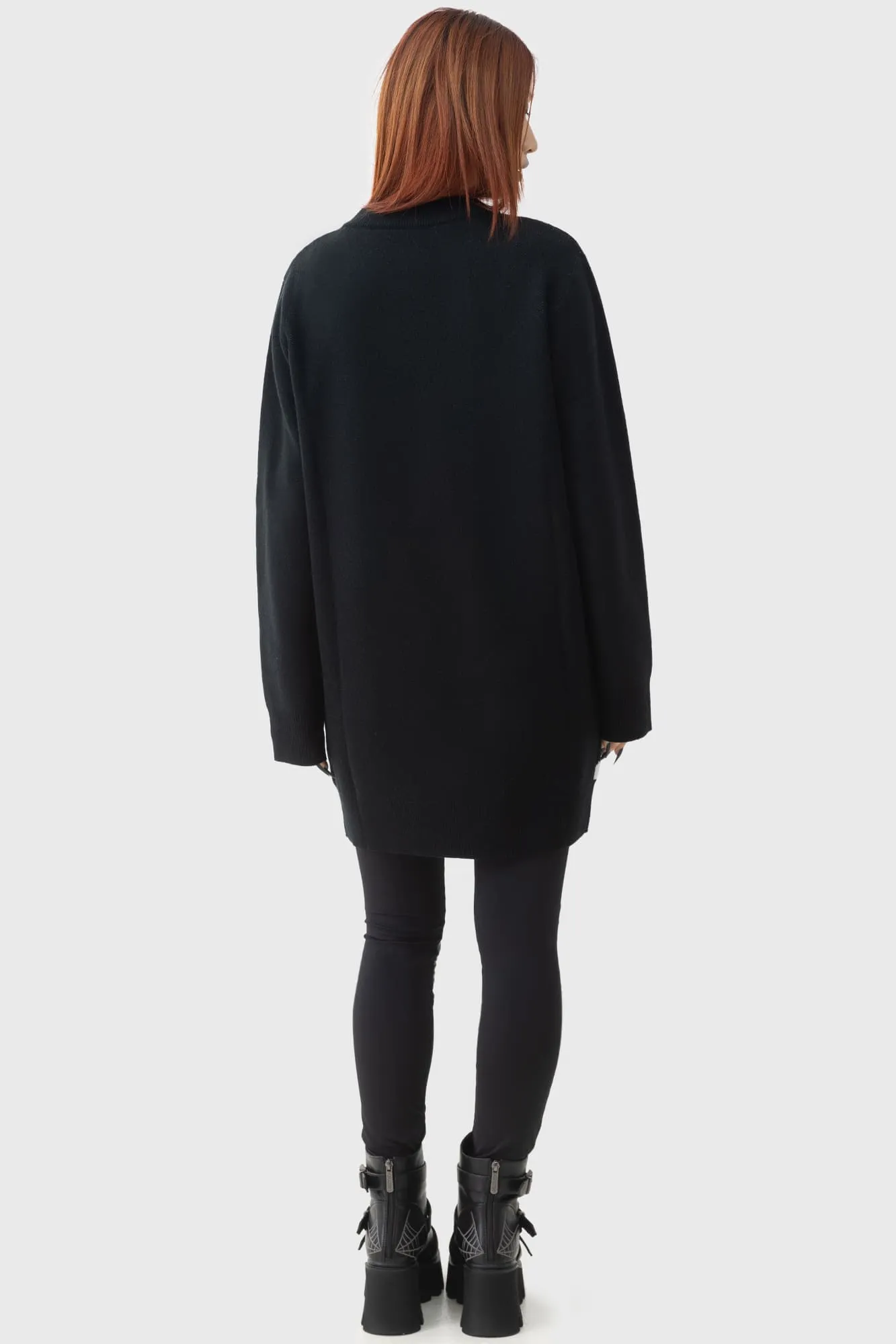 Ghost With The Most Intarsia Sweater sold by Killstar product image thumbnail 5