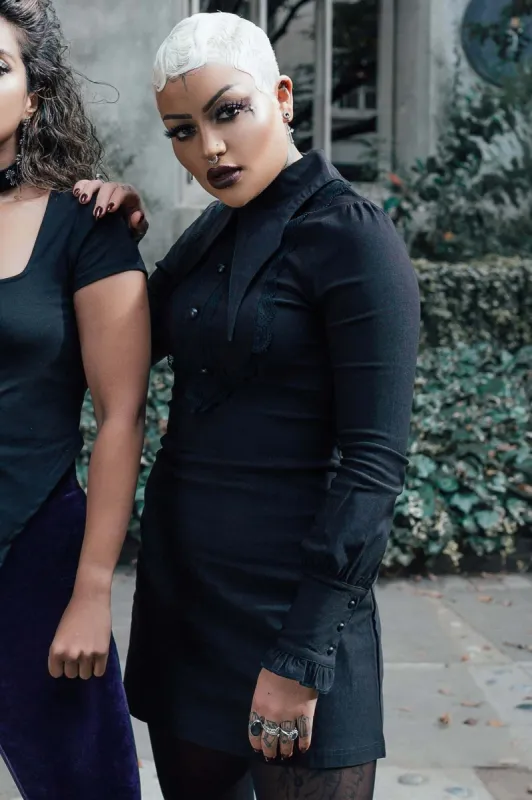 Weird Sister Collar Dress - Resurrect made by Killstar