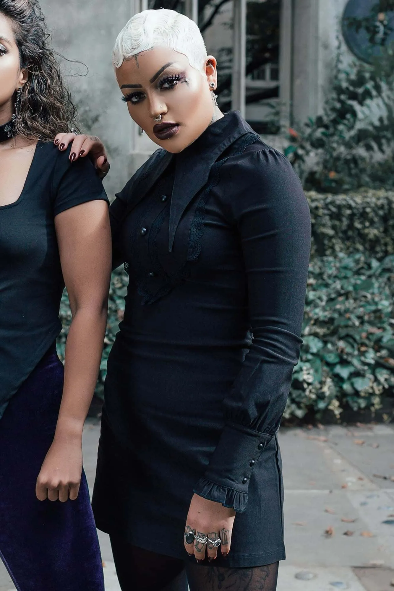 Weird Sister Collar Dress - Resurrect sold by Killstar