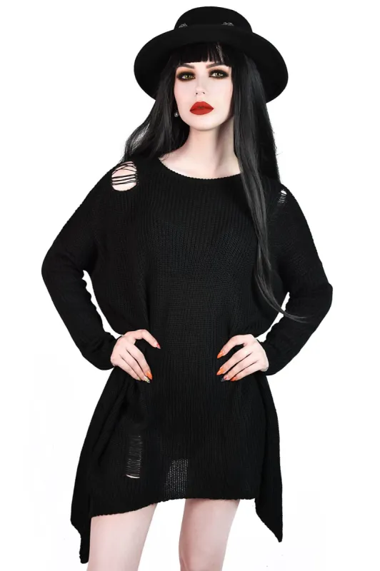 Karma Knit Sweater Resurrect sold by Killstar