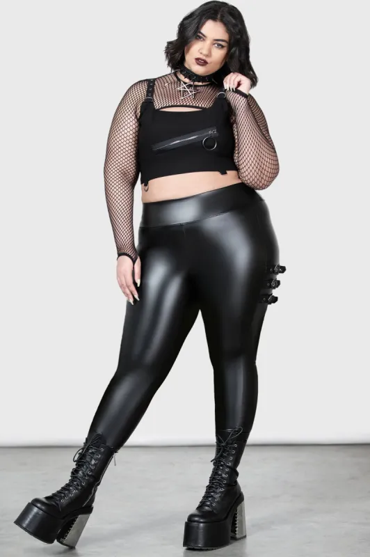 Stealth Of Heart Leggings [PLUS] sold by Killstar