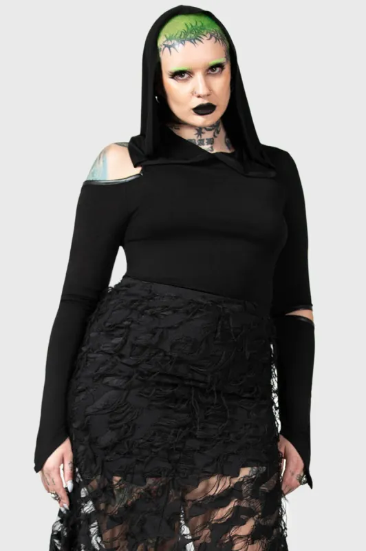 Morwen Hooded Top sold by Killstar