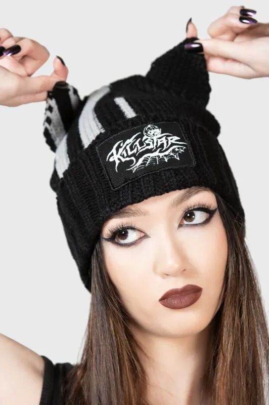 Cat Scratch Beanie made by Killstar