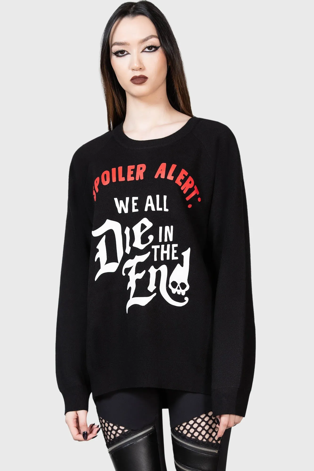 Spoiler Batwing Sweater sold by Killstar product image thumbnail 3