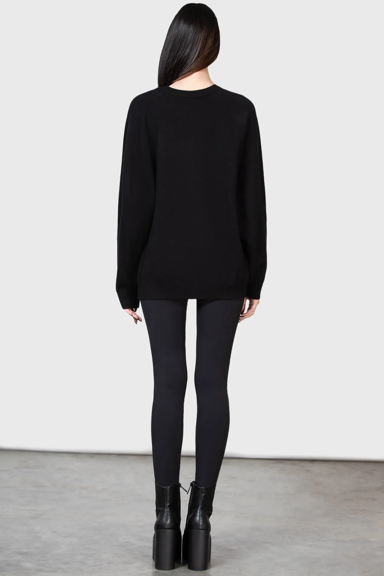 Spoiler Batwing Sweater sold by Killstar product image thumbnail 4