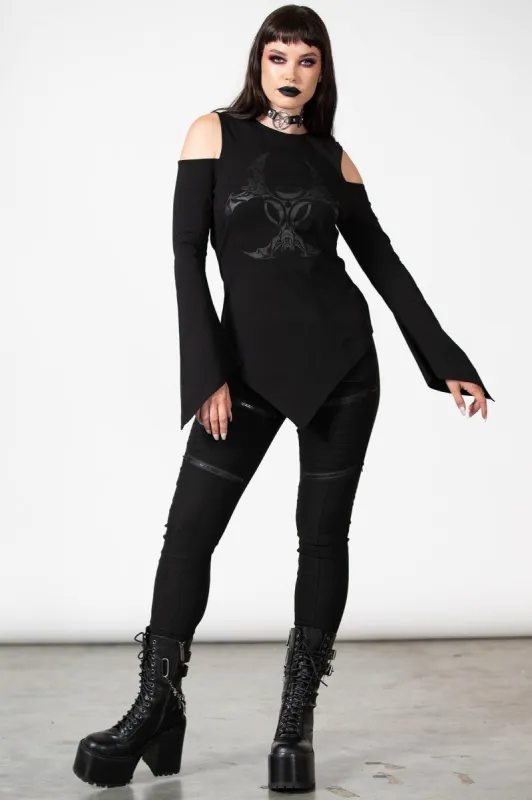 Voxy Cold Shoulder Top sold by Killstar