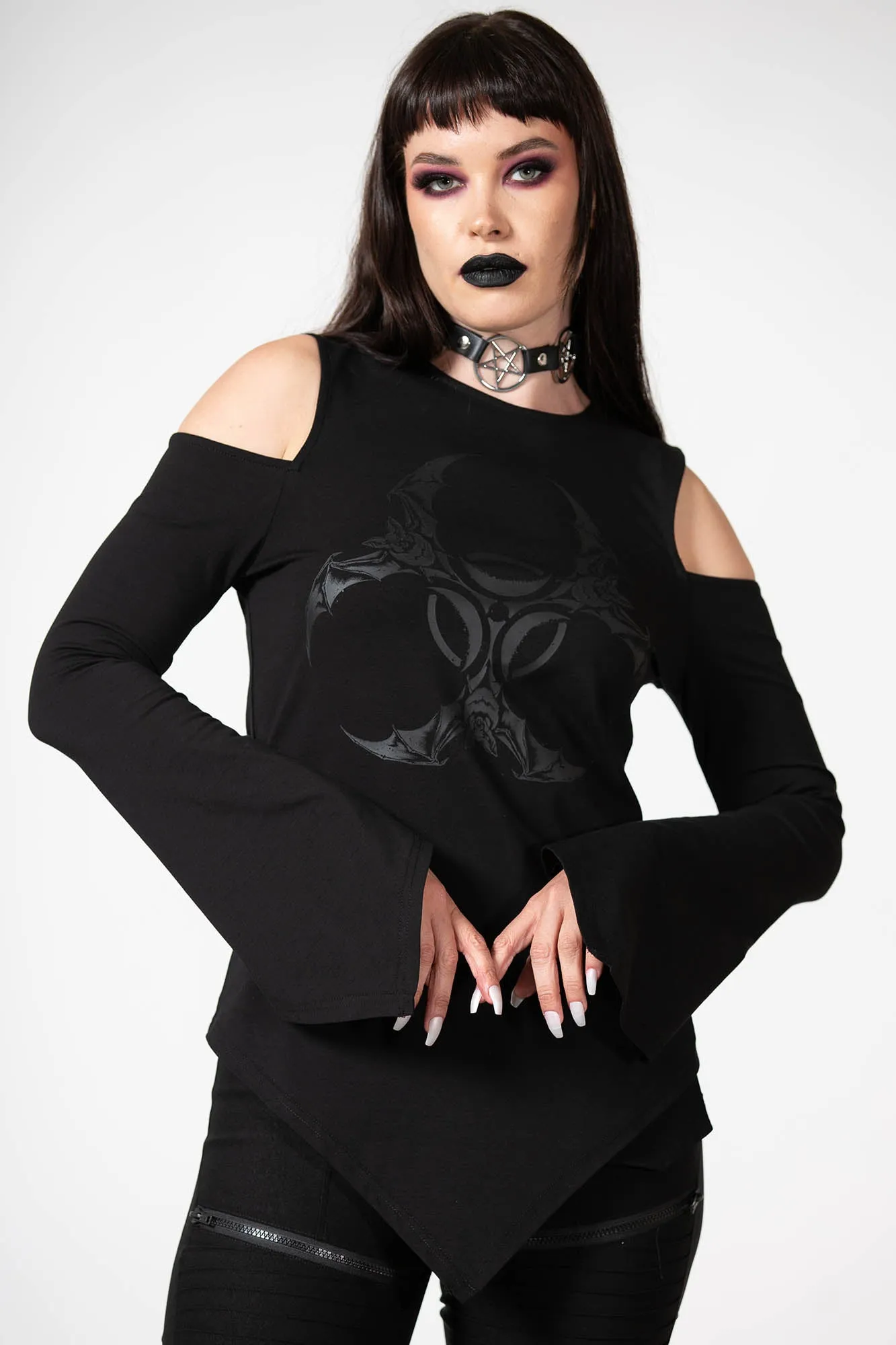 Voxy Cold Shoulder Top sold by Killstar product image thumbnail 2