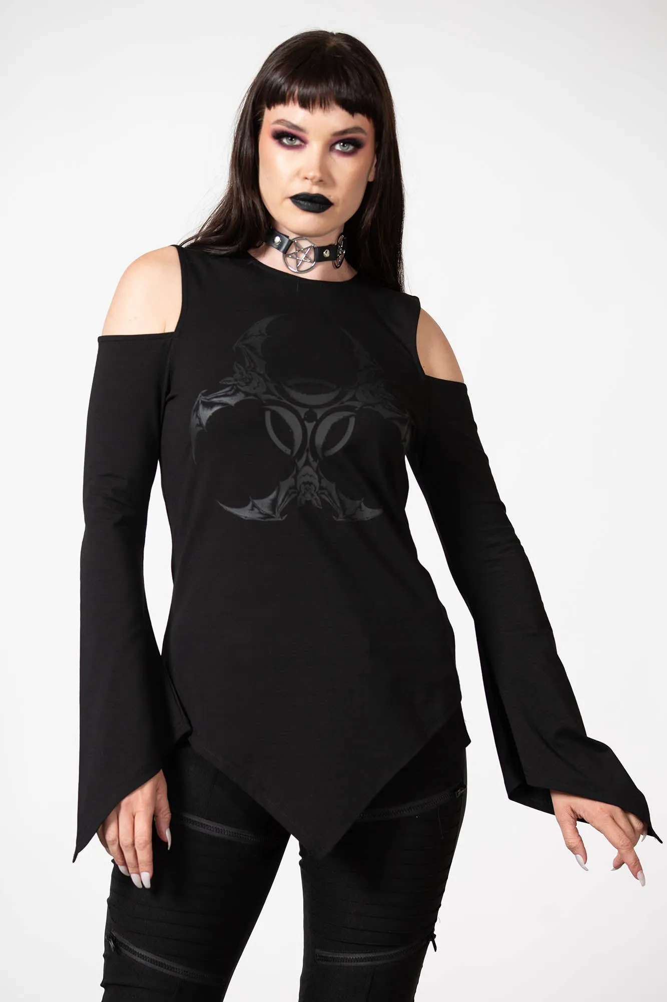 Voxy Cold Shoulder Top sold by Killstar product image thumbnail 3
