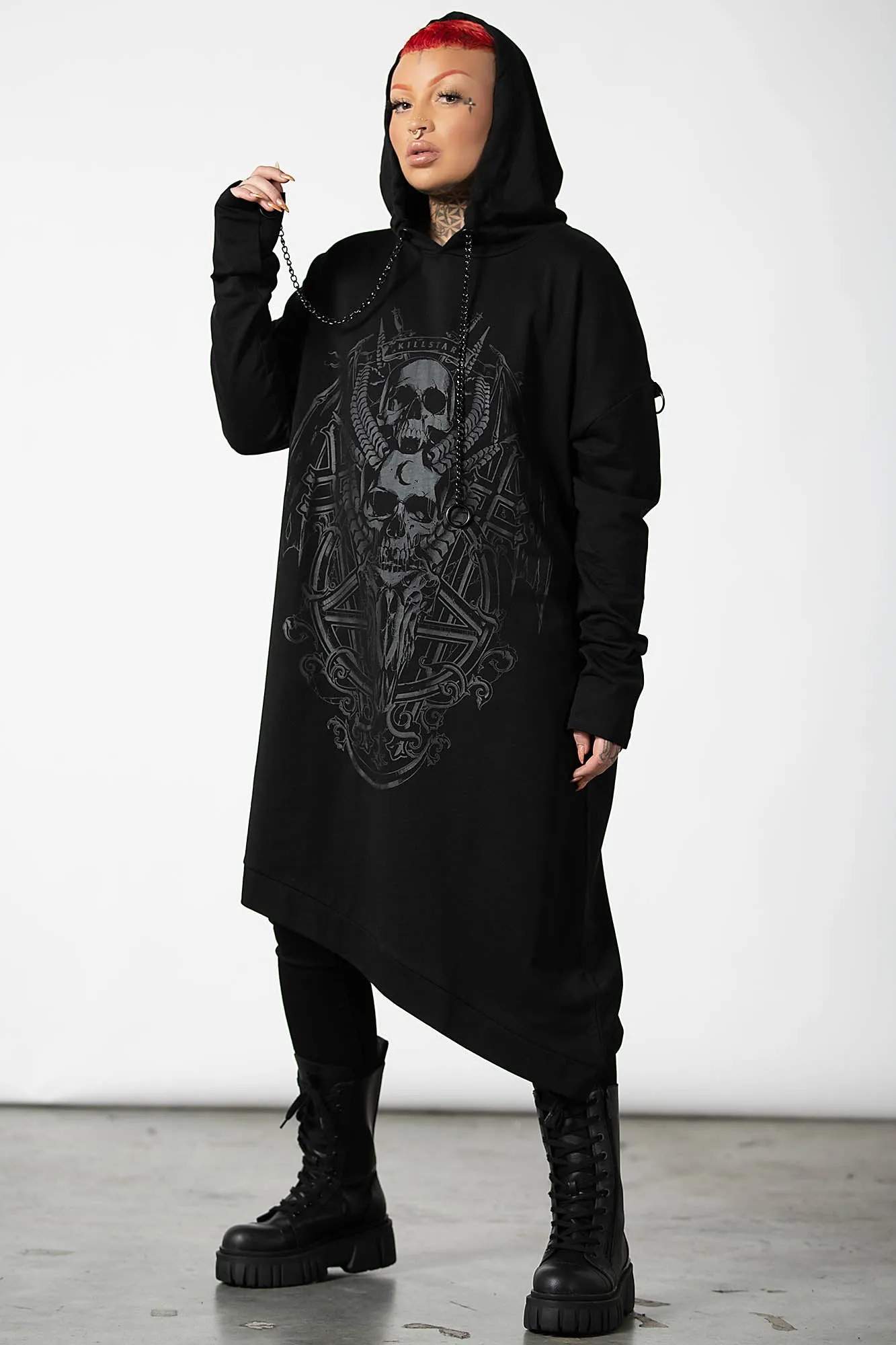 Dispare Asymmetrical Hoodie sold by Killstar product image thumbnail 5