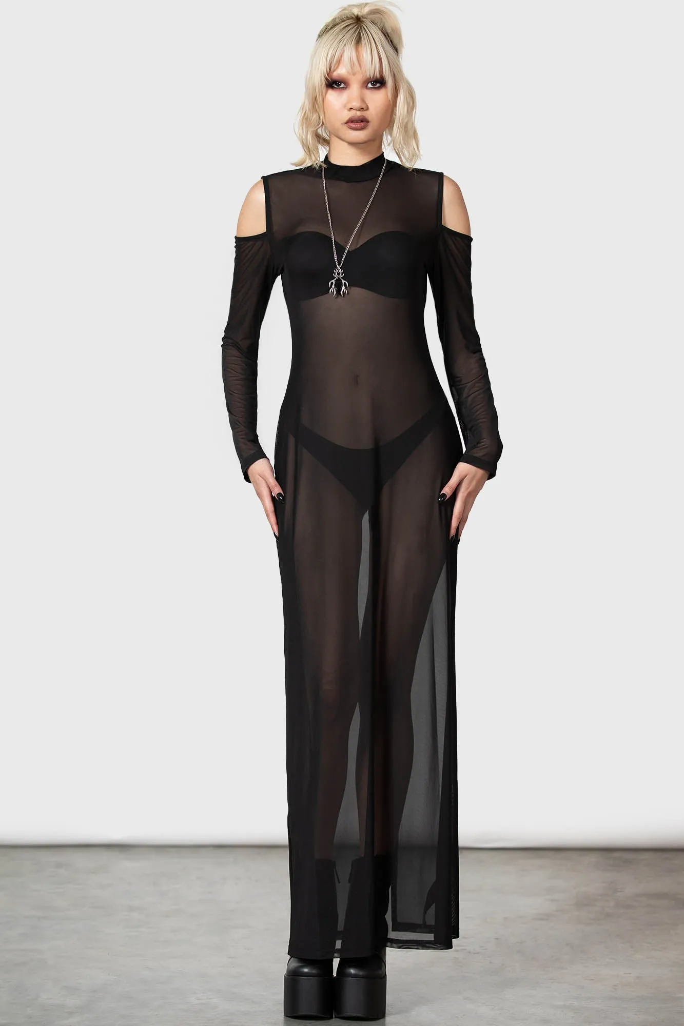 Paranormal Maxi Dress sold by Killstar product image thumbnail 3