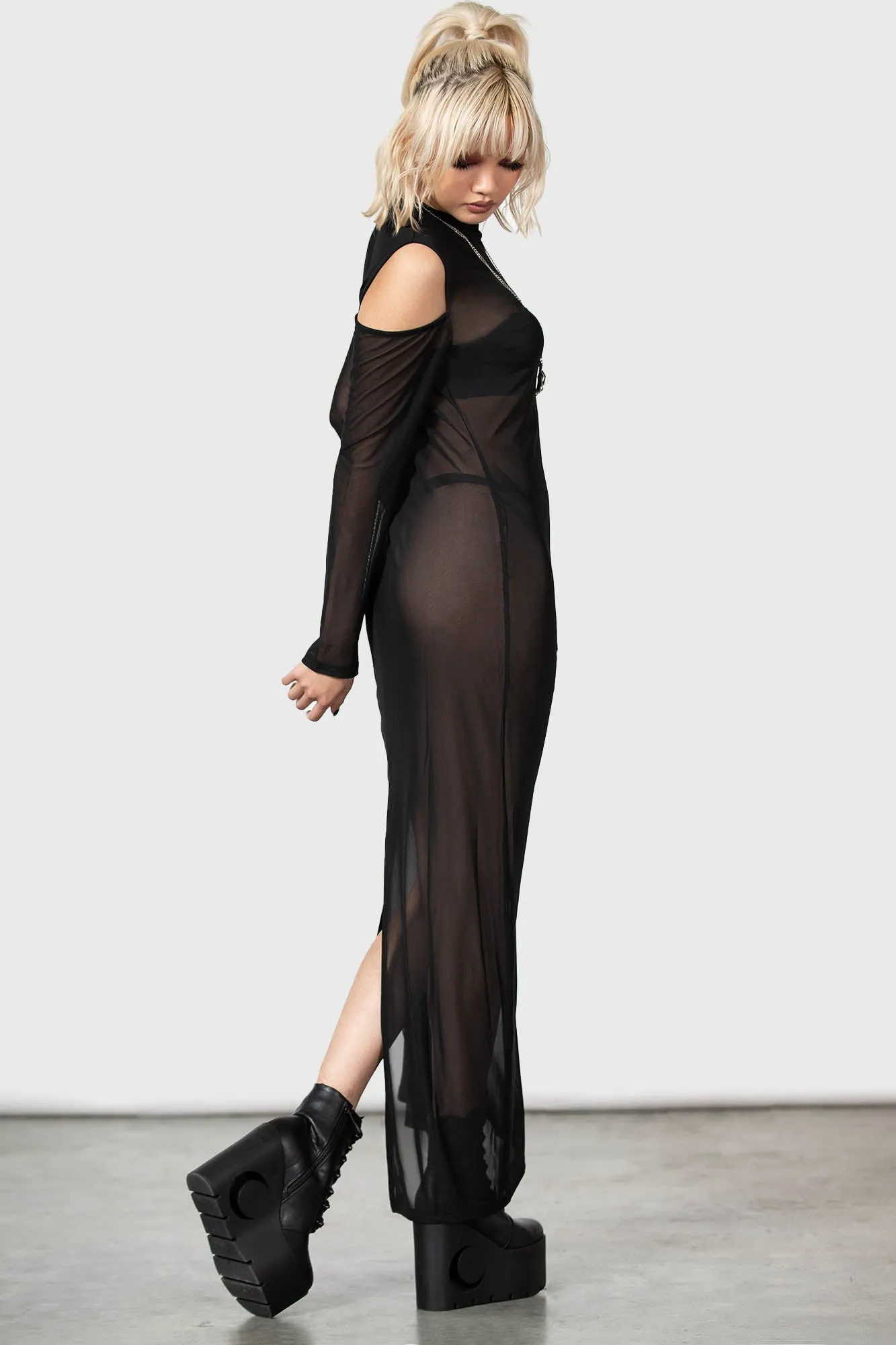 Paranormal Maxi Dress sold by Killstar product image thumbnail 4