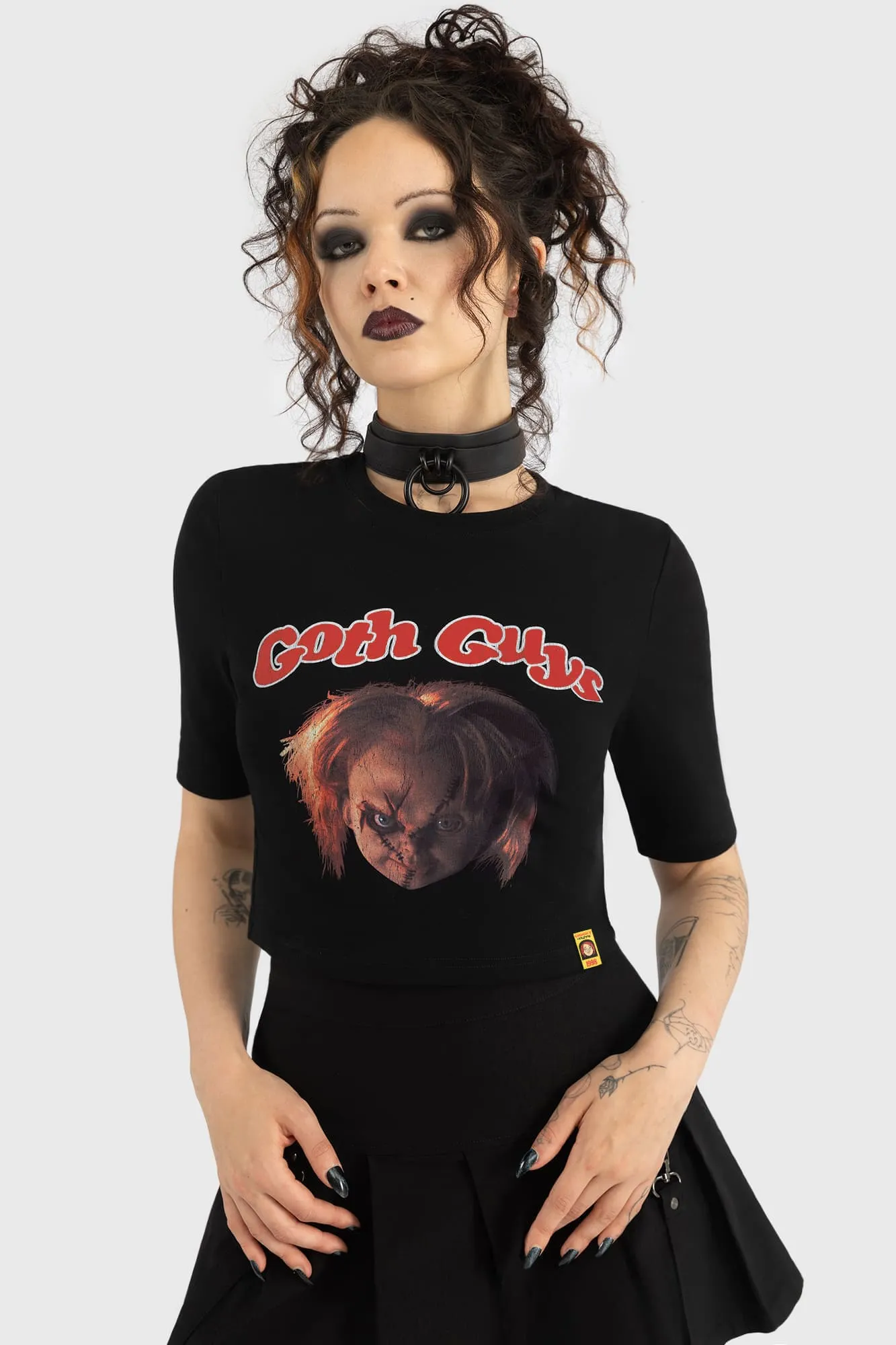 Goth Guys Shrunken T Shirt sold by Killstar product image thumbnail 2