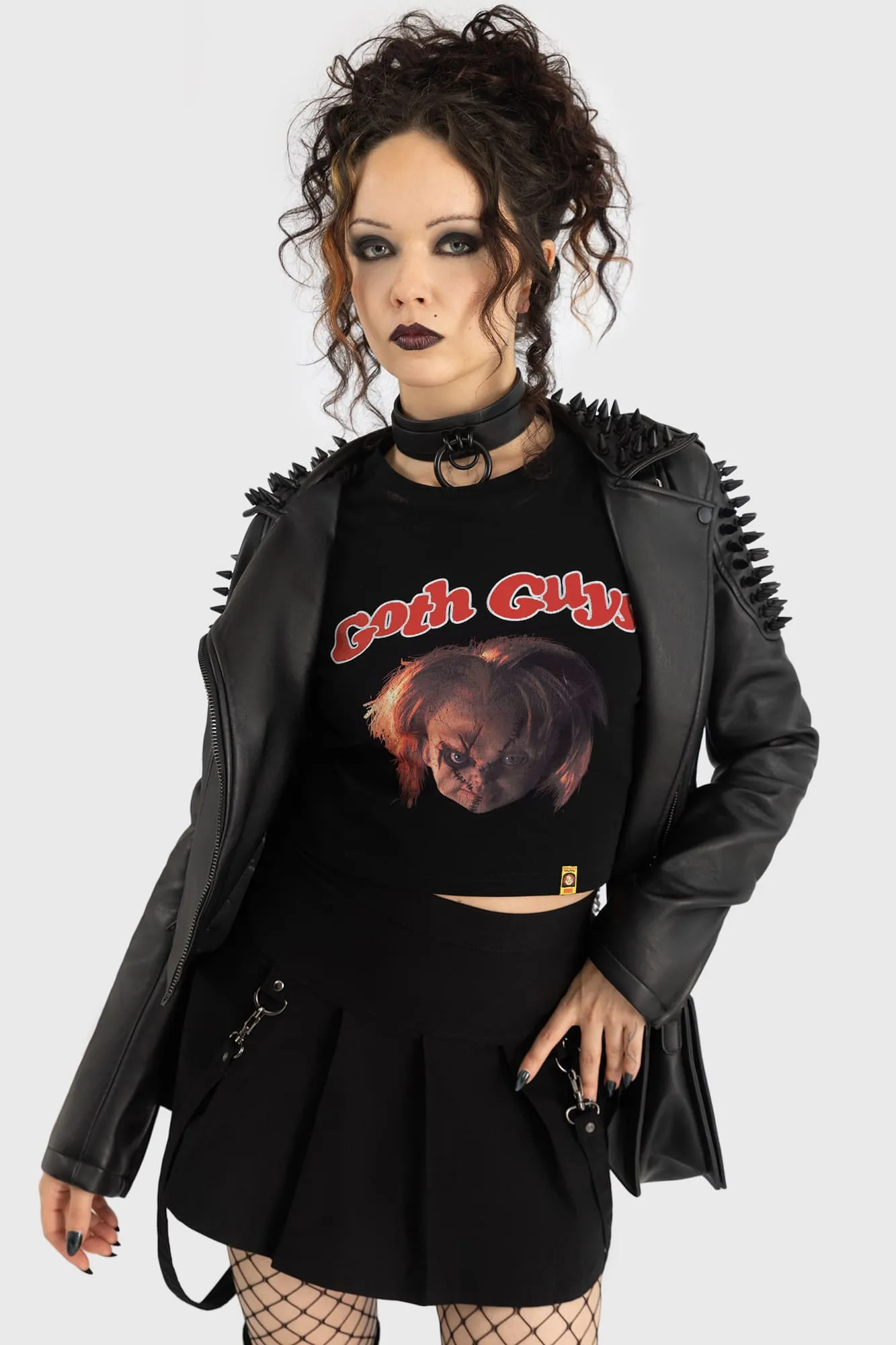 Goth Guys Shrunken T Shirt sold by Killstar product image thumbnail 3
