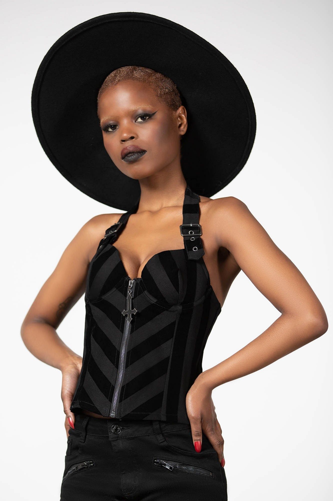 Merciless Halter Top Resurrect sold by Killstar product image thumbnail 3