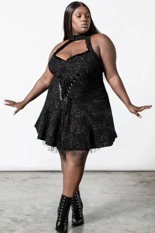 Ghoulish Party Dress [PLUS] sold by Killstar