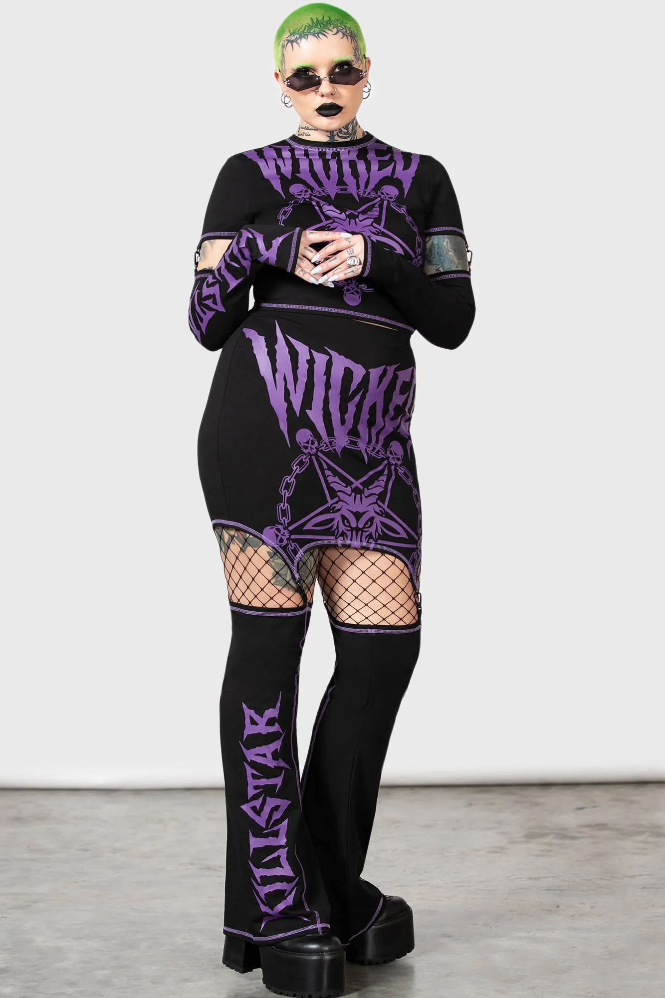 Martyr Suspender Skirt sold by Killstar product image thumbnail 5